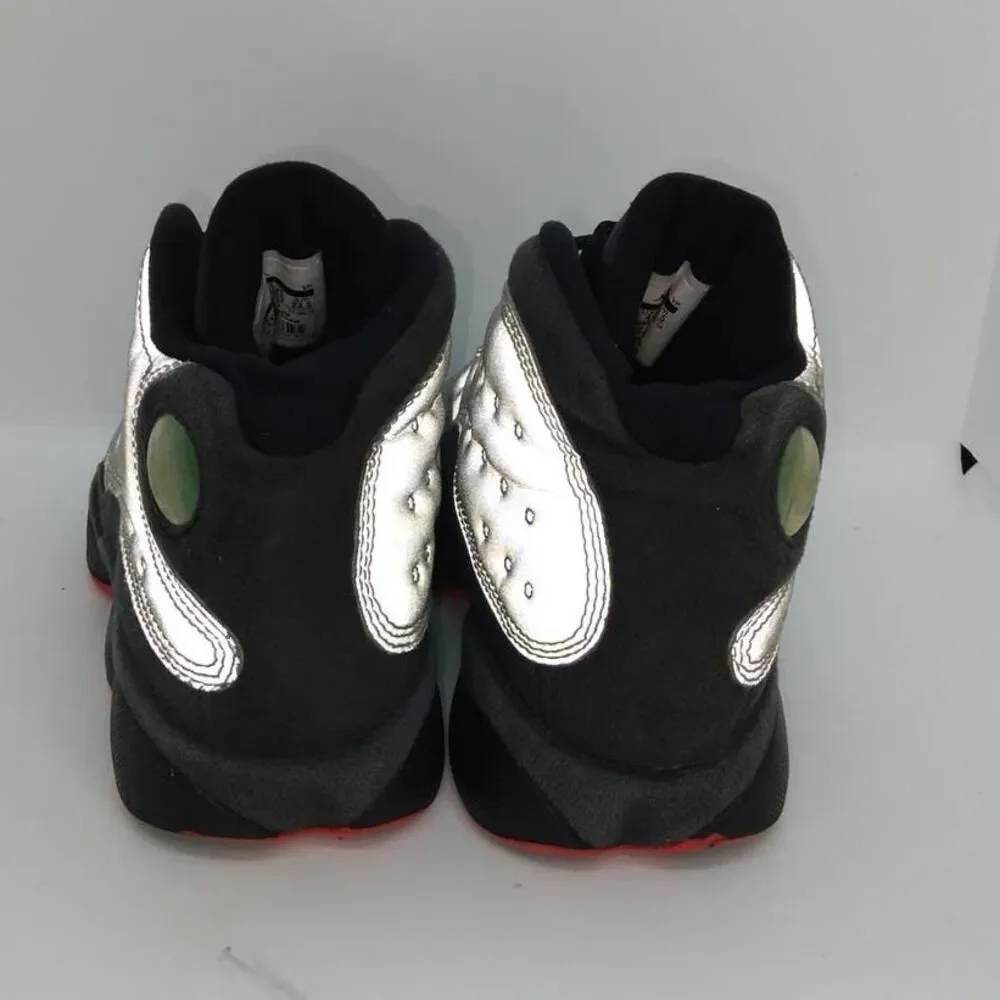 Nike Air Jordan 13 Retro Boy's Pre-owned Reflective Silver Sneakers - sz. 4 1/2Y